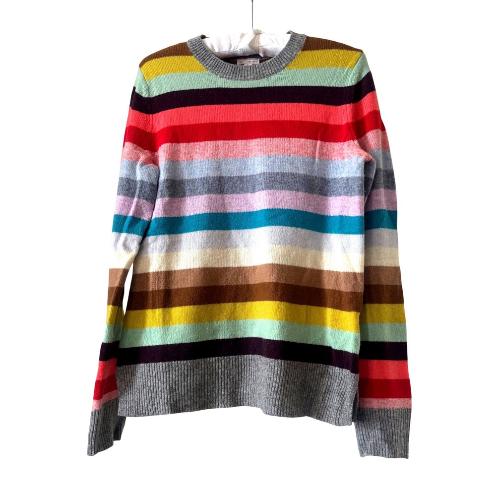 GAP Multi-Color Striped Crewneck Sweater